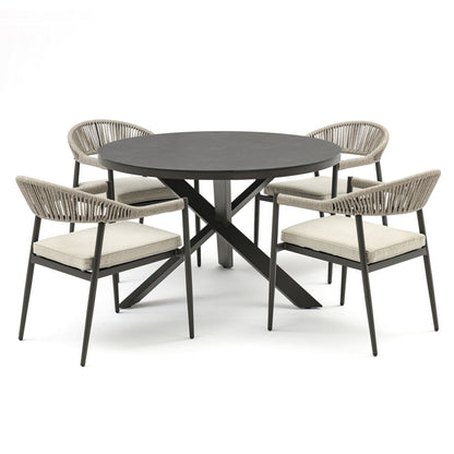 Homeflair - Roma Rope Weave Dining Set