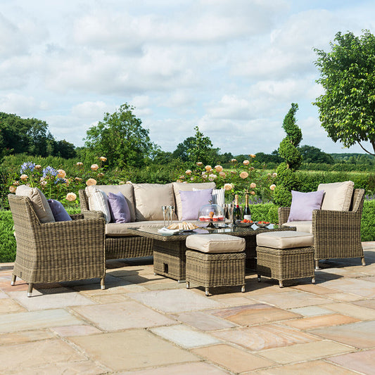 Homeflair - Winchester Sofa Rattan Dining Set