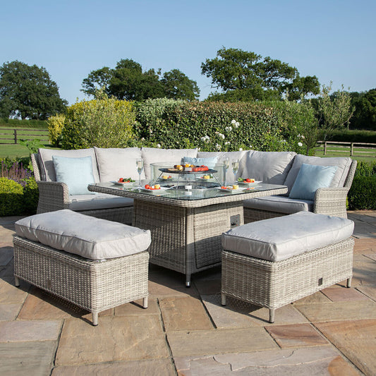 Homeflair - Oxford Royal Rattan Corner Dining Sofa Set