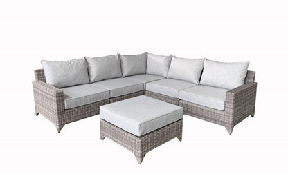 Rattan Helena Modular Corner Sofa in Grey | Hele0310