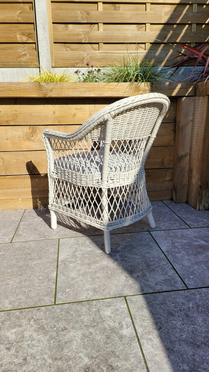 Rattan Round Table + 6 Dining Chairs | Rose | Rose0389_0393