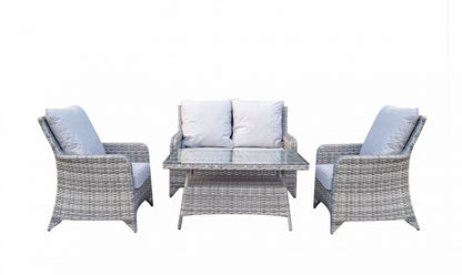 Rattan Sofa Set with High Coffee Table | Sarah | Sara0380