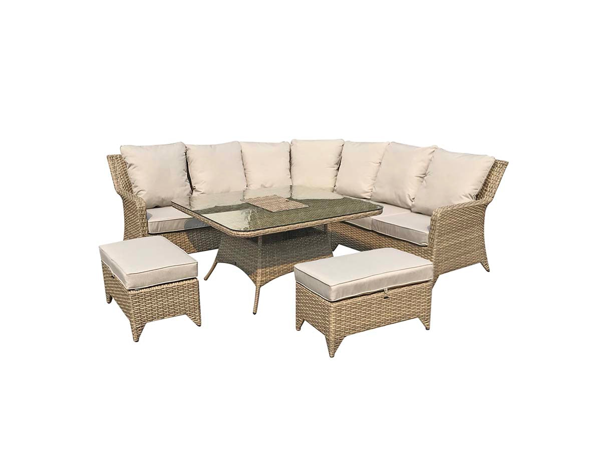 Signature Weave - SARAH Nature corner dining with ice bucket |SARA0391