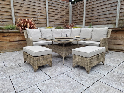 Signature Weave - SARAH Nature corner dining with ice bucket |SARA0391