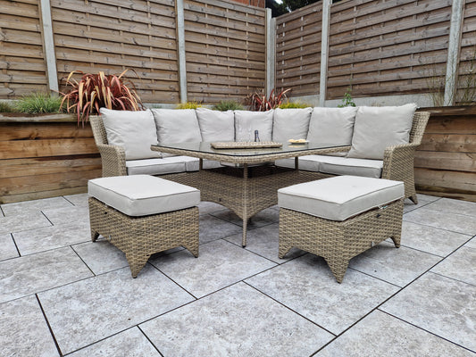 Signature Weave - SARAH Nature corner dining with ice bucket |SARA0391