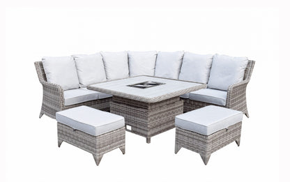 Sarah Corner Dining Sofa with lift table and ice bucket | Sara0392