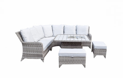 Sarah Corner Dining Sofa with lift table and ice bucket | Sara0392