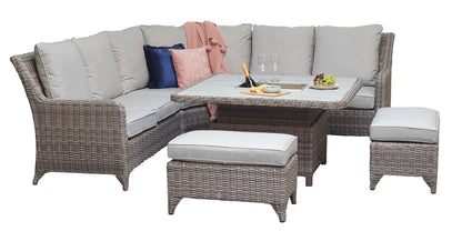 Sarah Corner Dining Sofa with lift table and ice bucket | Sara0392