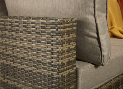 Savannah Rattan Corner Sofa Set in 8mm Brown Weave | Sava0094