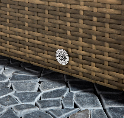 Savannah Rattan Corner Sofa Set in 8mm Brown Weave | Sava0094