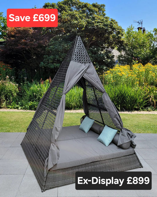 Ex-Display Grey Rattan Teepee Daybed | EXTEEP