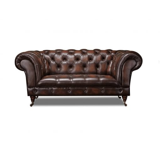 Trafalgar Leather 3 Seater Chesterfield Sofa | Arnie