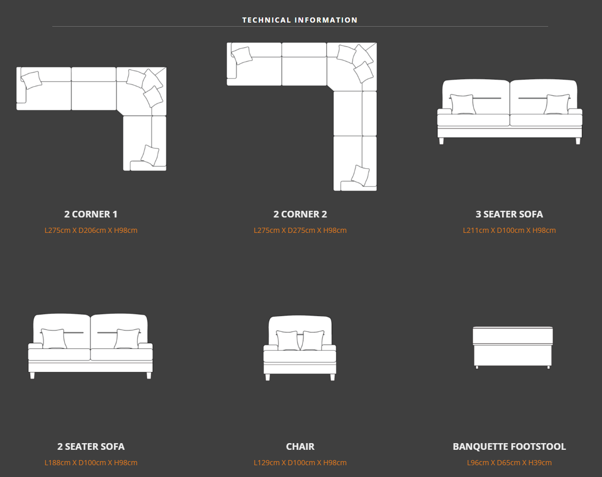 Antigua Fabric Sofa Collection | Lebus Upholstery