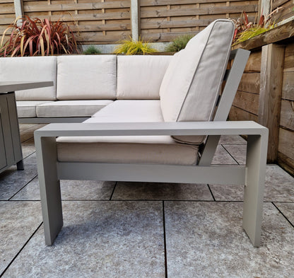 Venus Corner Sofa Dining Set w/ Firepit Table | Venu0416