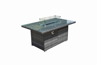 Signature Weave - Charlotte Firepit Corner Dining Set | CHAR0156_VIEN0432