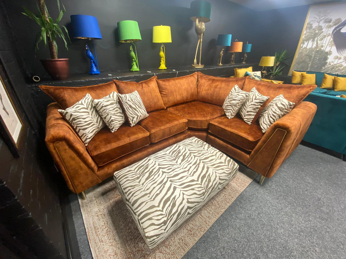 Modular Bespoke Vivo Fabric Sofa Collection | Red Rose