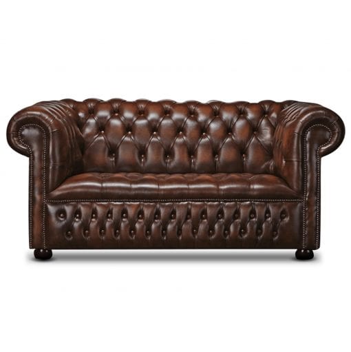 Watson Leather 2 Seater Chesterfield Sofa | Arnie