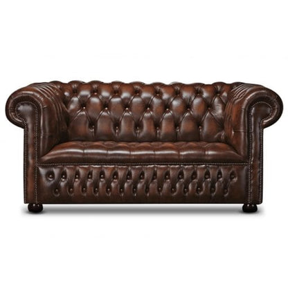 Watson Leather 2 Seater Chesterfield Sofa | Arnie