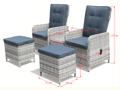 Rattan Eton Lounge set | Eton027G - Homeflair