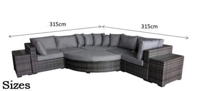 Rattan Modular Corner Sofa | Jess - Homeflair
