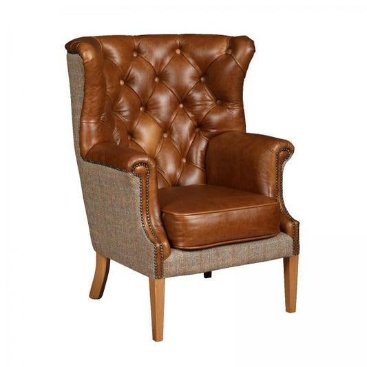 Winchester High Back Chair | Hunting Lodge | Vintage Fast Track - Homeflair