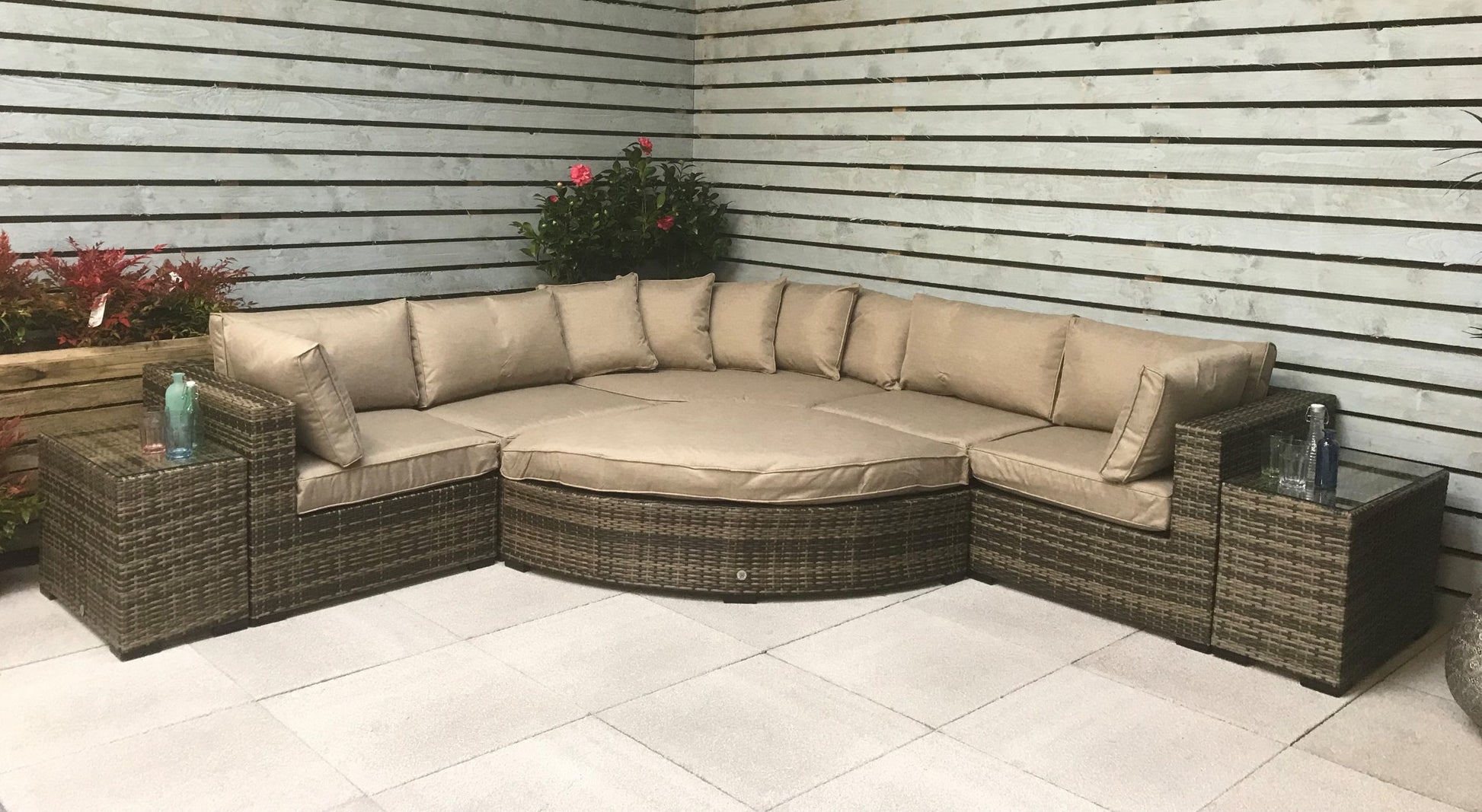 Rattan Modular Corner Sofa | Jess - Homeflair