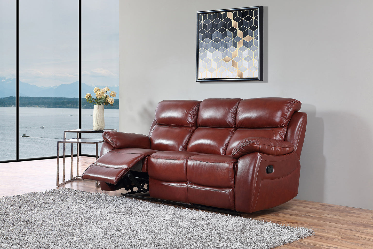 Rivoli Manual Recliner Sofa Collection Tabac | ESC - Homeflair