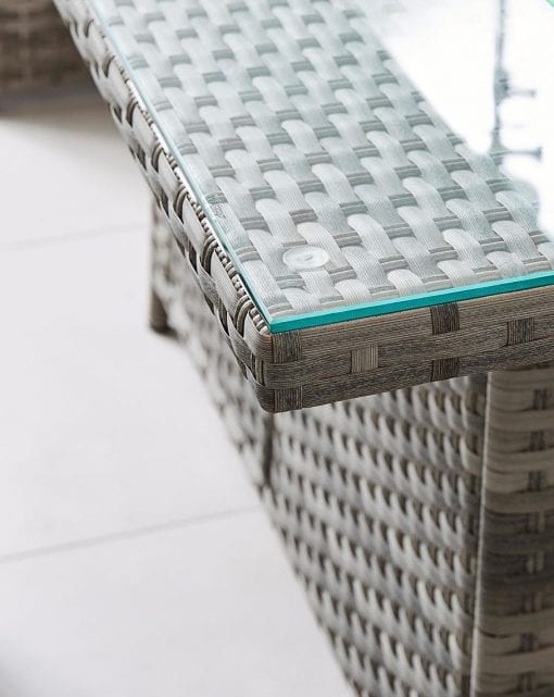 Rattan Ciara Dining Corner Sofa With Firepit Table | 063GFS - Image 6