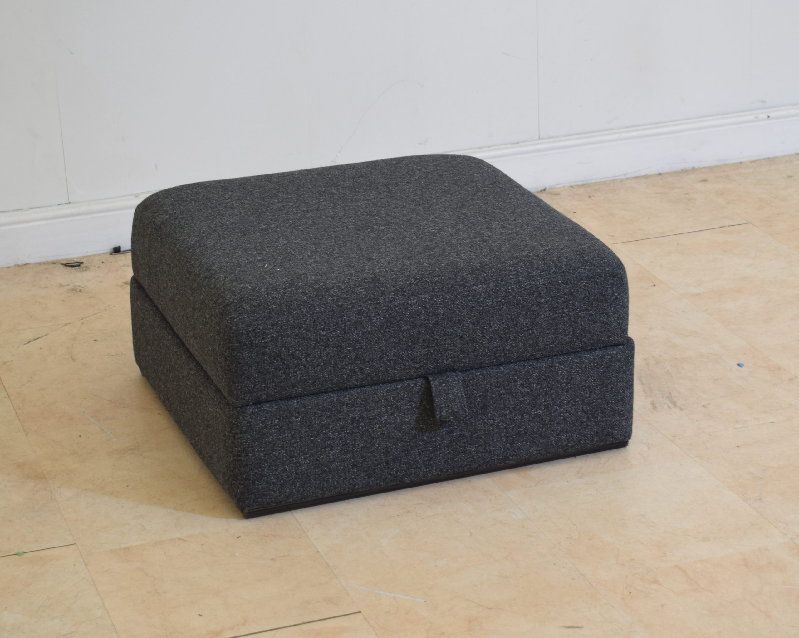 Fabric Grey Storage Stool | EX031 - Image 3