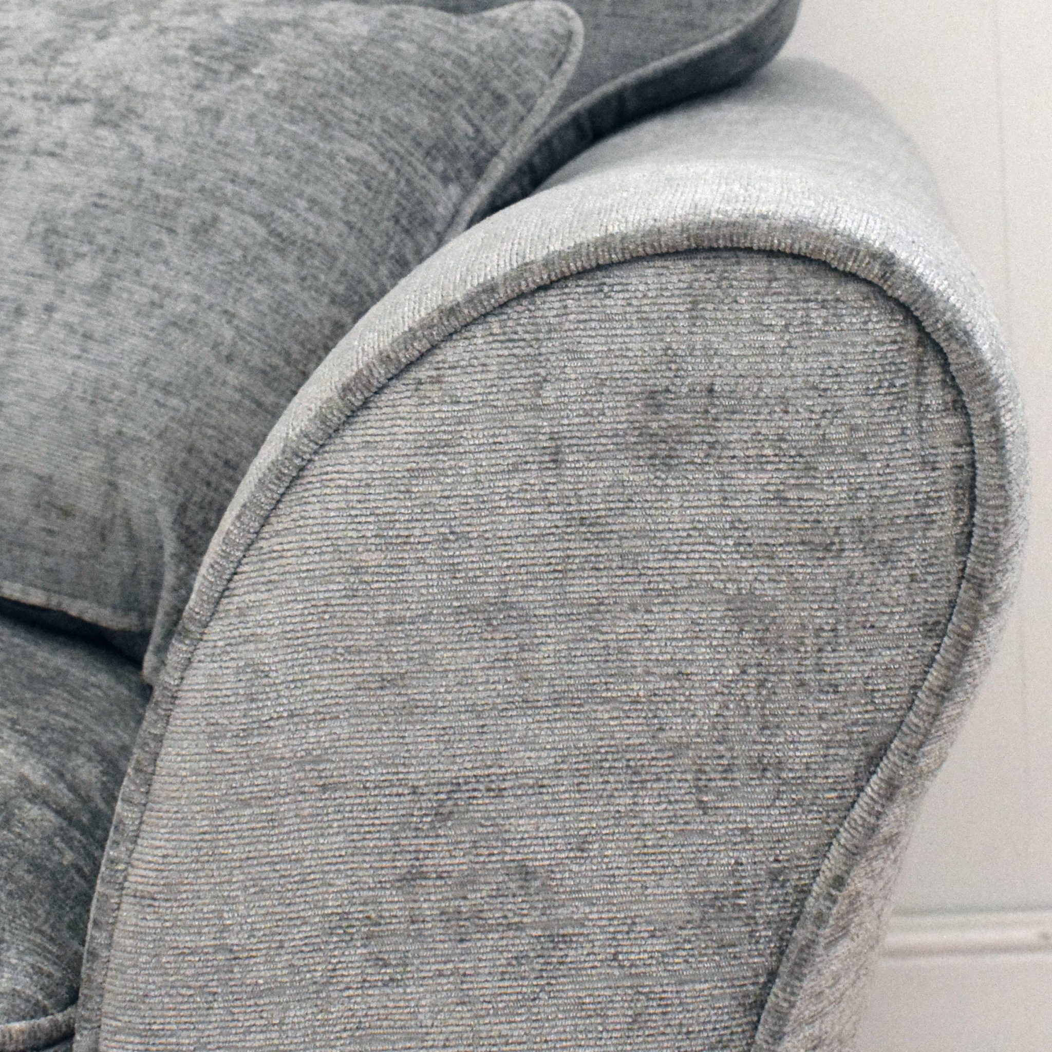 Ken Ex-Display Fabric Grey 2 Seater Sofa | EX017 - Image 3