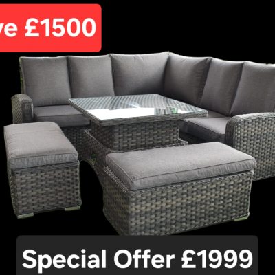 Rattan Richmond Dining Modular Corner Sofa Set | Rich953G