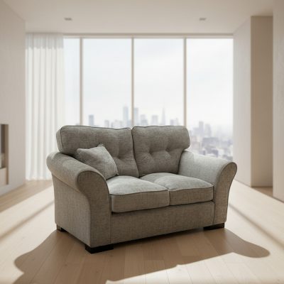 Ken Ex-Display Fabric Grey 2 Seater Sofa | EX017