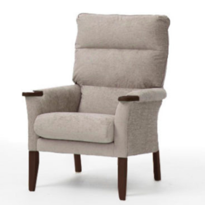 Fabric Bridgwater High Back Chair | Shackletons - Image 4