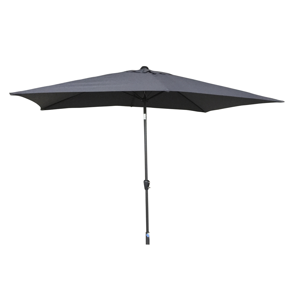 Rattan 2.5m Table Parasol in Grey with Tilt | Para0075 - Image 10
