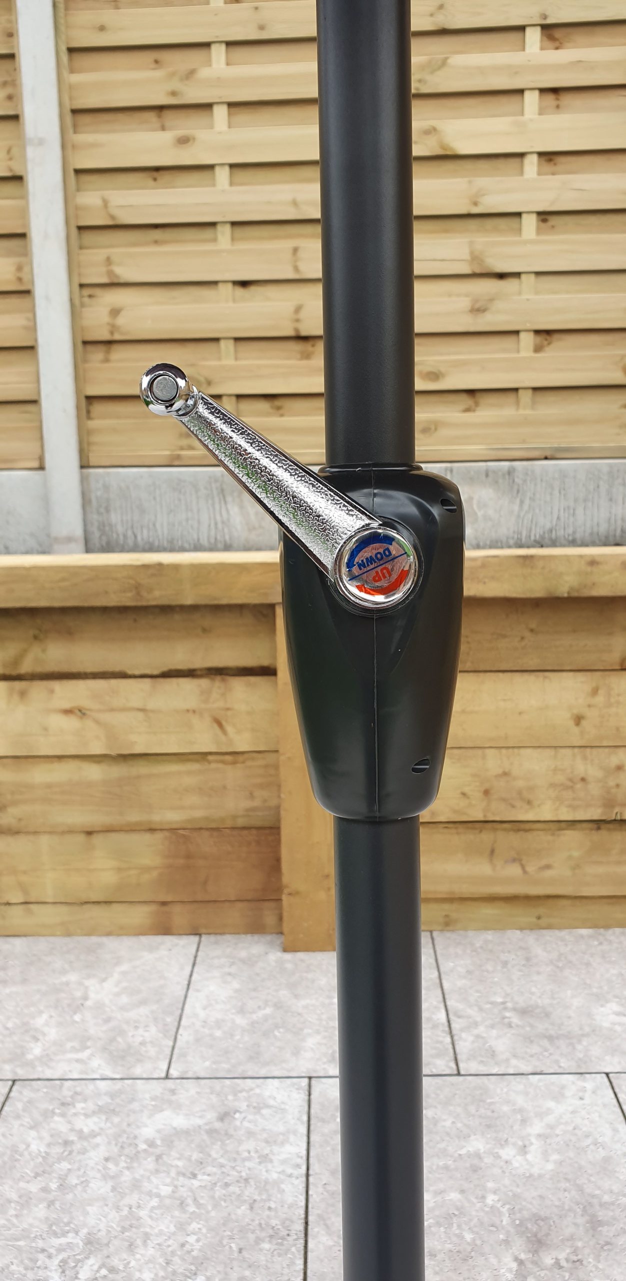 Rattan 2.5m Table Parasol in Grey with Tilt | Para0075 - Image 4