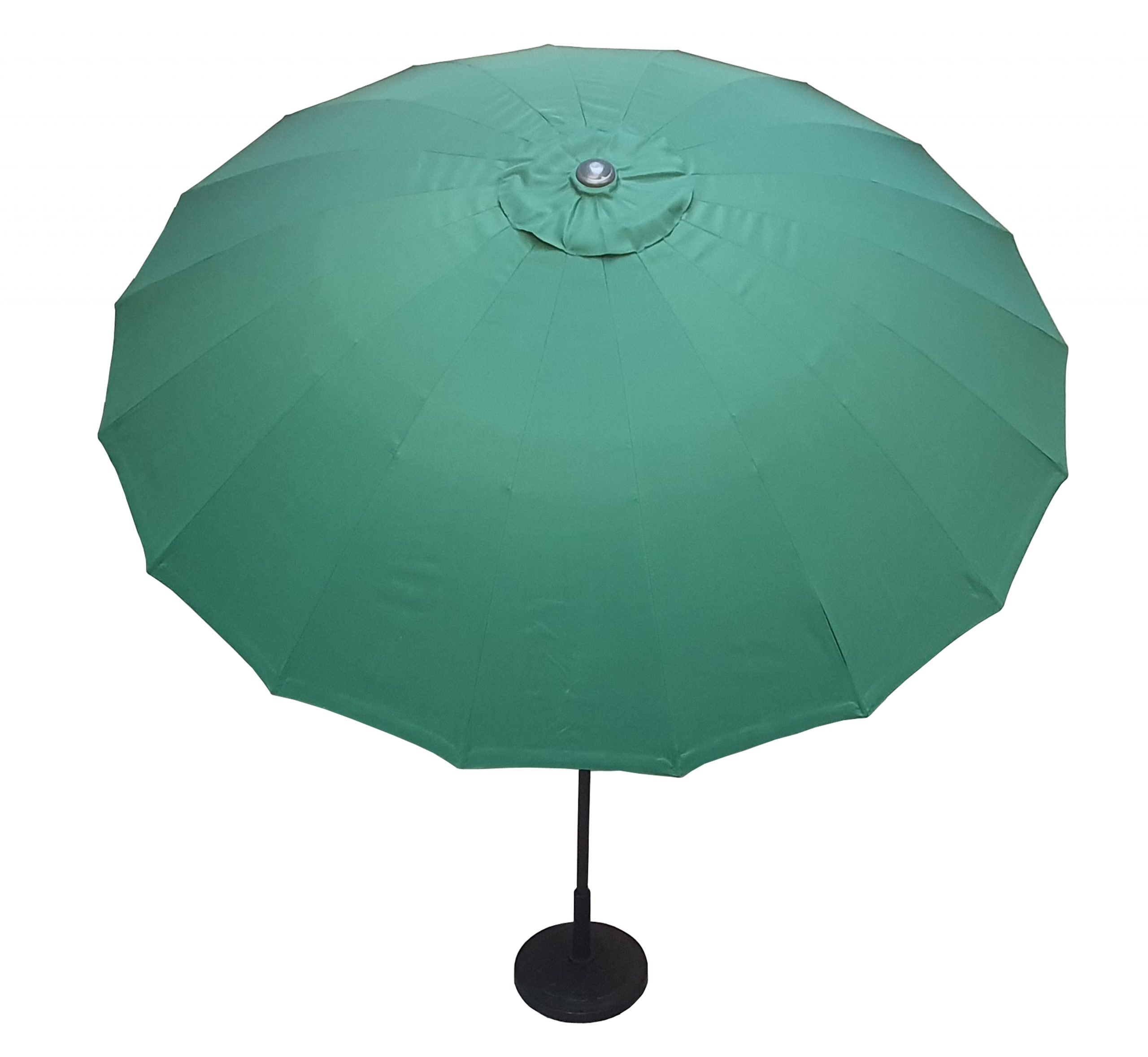 Rattan 2.7m Shanghai Parasol in Green | Para0320 - Image 3