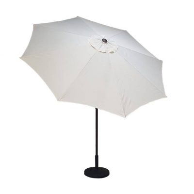 Rattan 2.5m Table Parasol in Beige with Tilt | Para0076