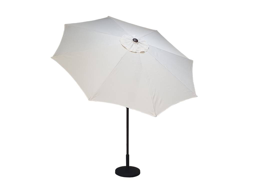Rattan 2.5m Table Parasol in Beige with Tilt | Para0076