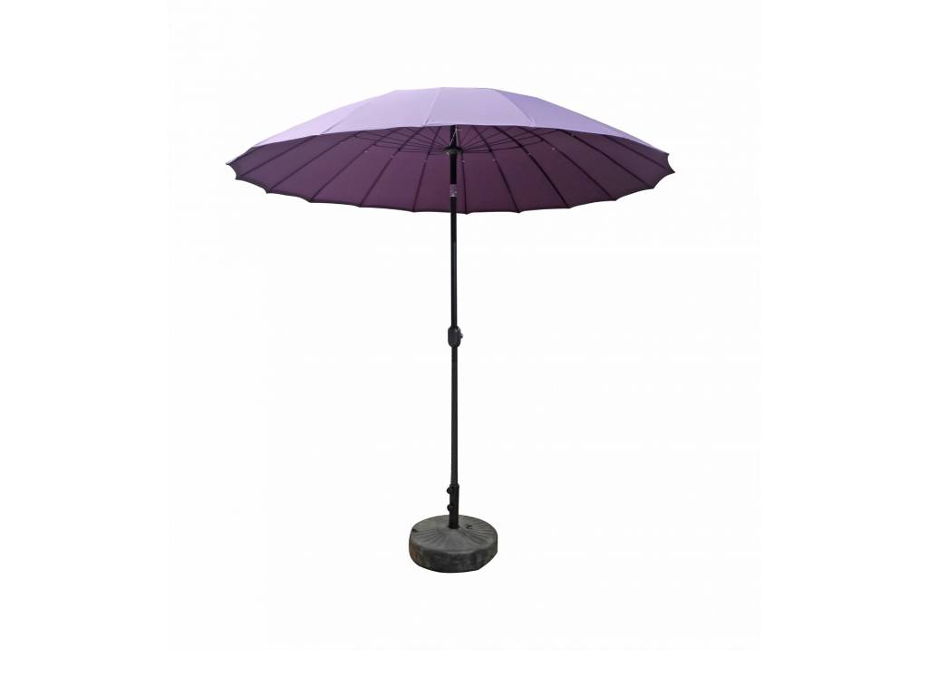 Rattan 2.7m Shanghai Parasol in Purple | Para0321