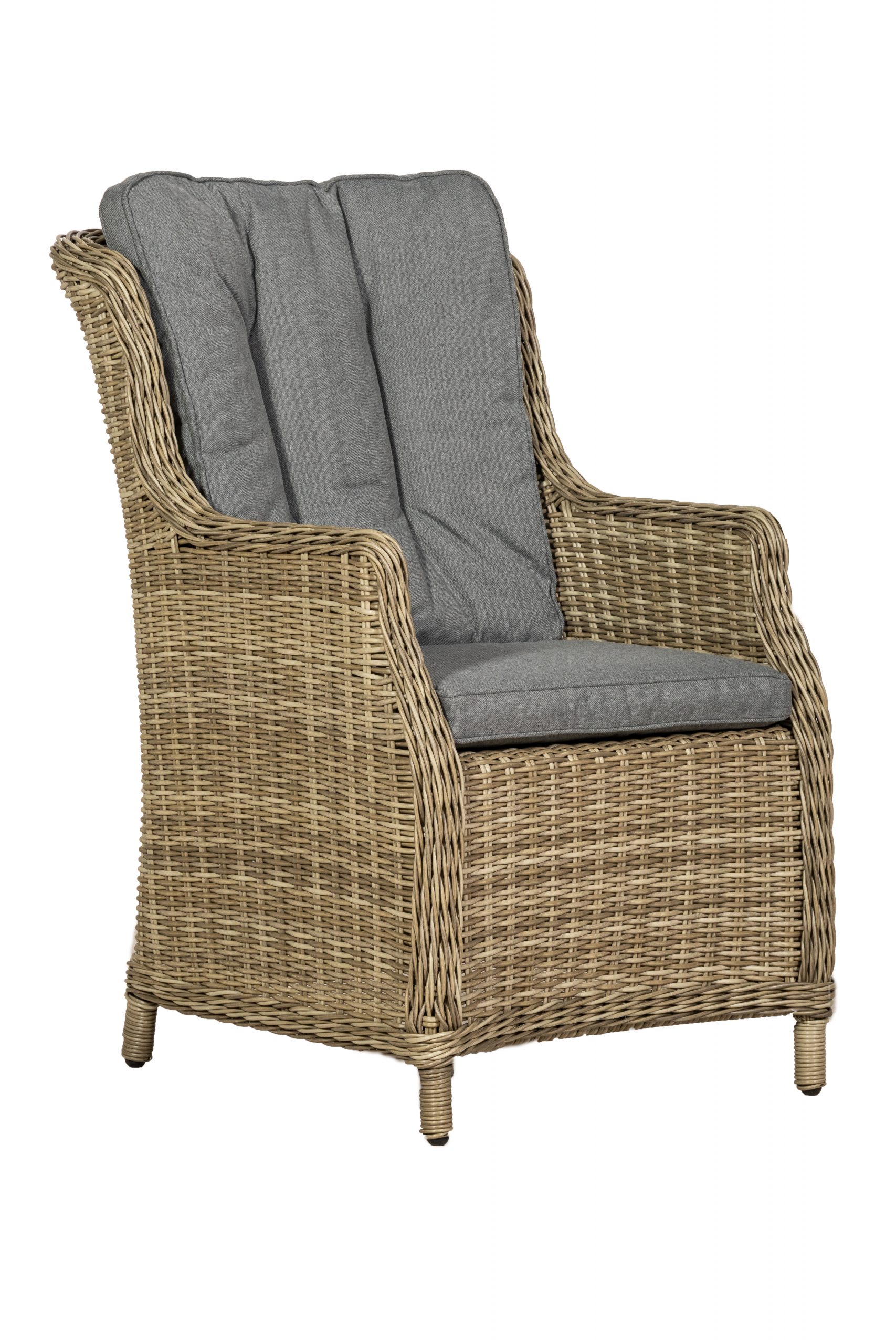 Royalcraft Rattan Wentworth 6 Seater Round Dining Set (WEN140COM-WS) - Image 3