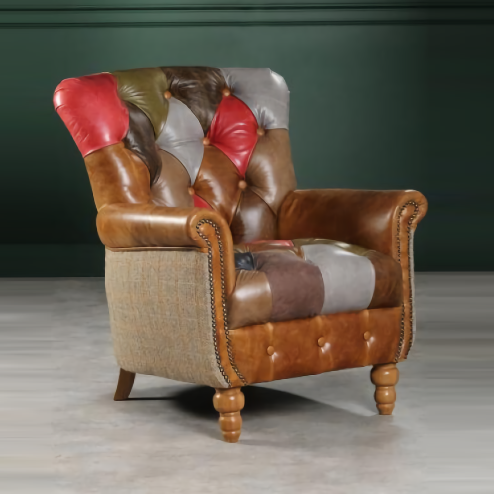 Alderley Leather Patchwork Chair | Vintage