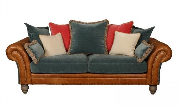 Brompton Fabric 3 Seater Sofa | Vintage