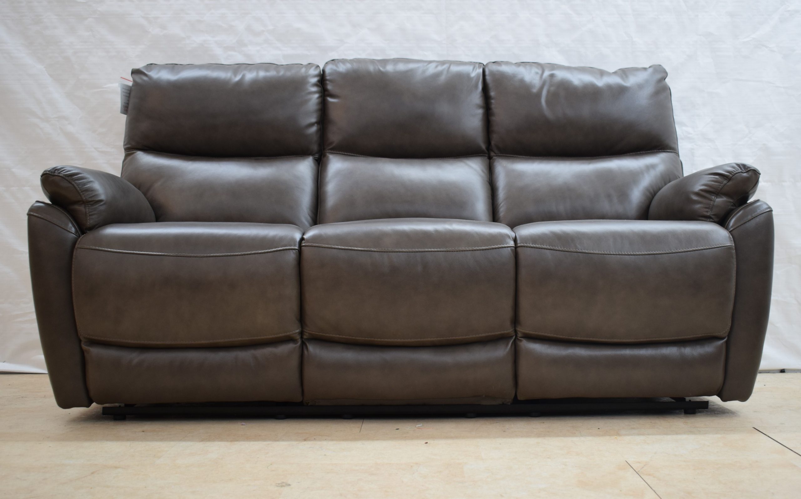 Monty Ex-Display Brown Leather 3 + 2 Seater Manual Recliner Sofas | EXMON - Image 3