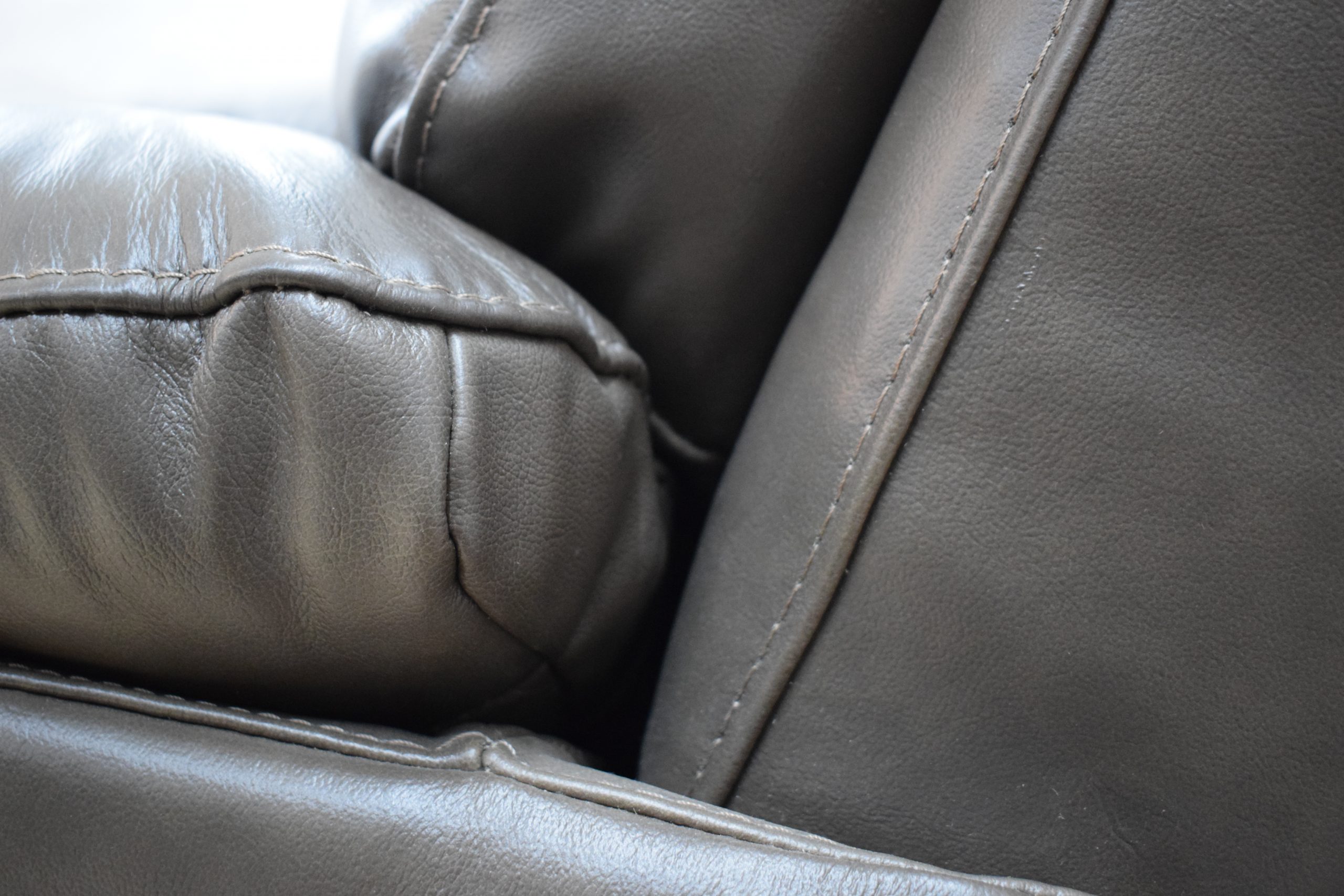 Monty Ex-Display Brown Leather 3 + 2 Seater Manual Recliner Sofas | EXMON - Image 5