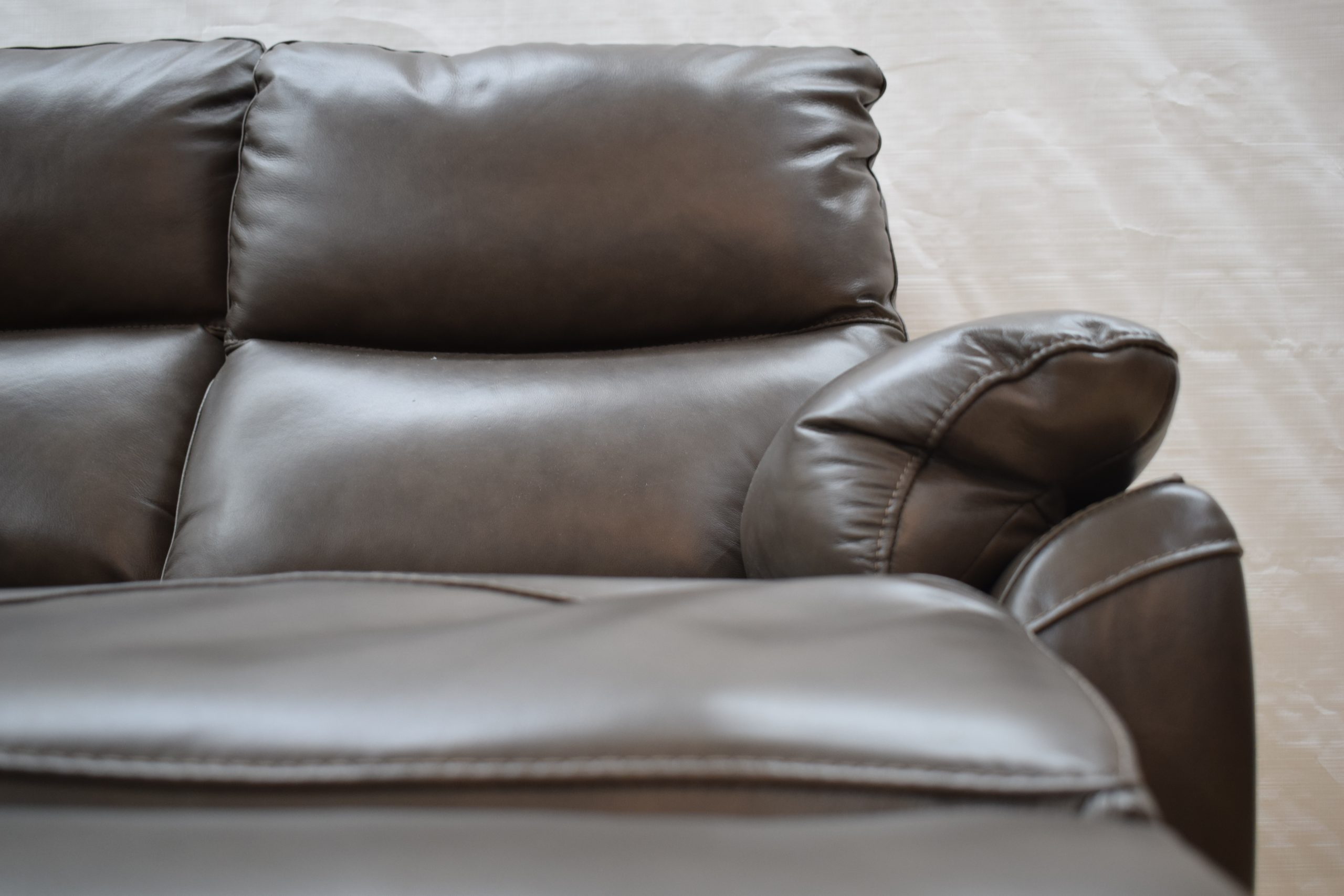 Monty Ex-Display Brown Leather 3 + 2 Seater Manual Recliner Sofas | EXMON - Image 6