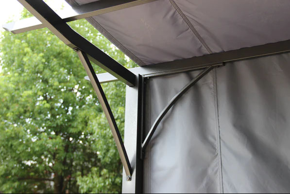 San Remo Pergola Gazebo 2.75×3.66m Grey | SANGAZ2.75X3.66-GREY | AMIR - Image 4