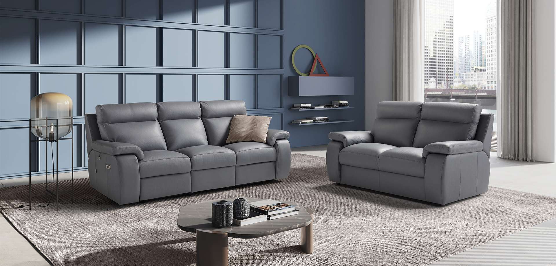 Harry Leather Sofa Collection | Newtrend Concepts Italia