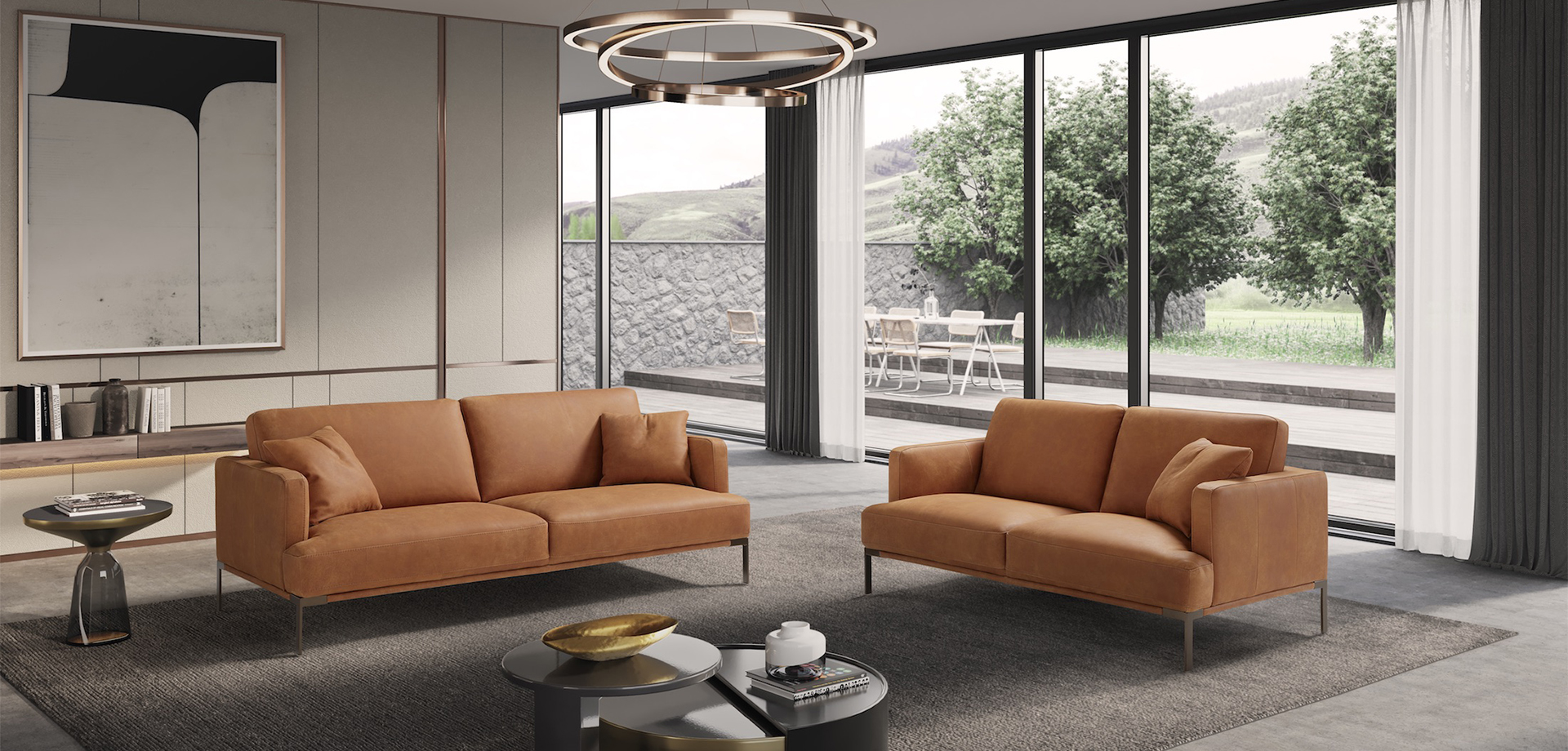 Modular Icon Leather Sofa Collection | Newtrend Concepts Italia