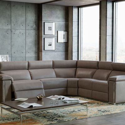 Modular Montalcino Leather Sofa Collection | Newtrend Concepts Italia