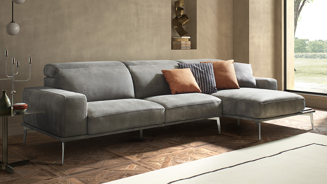 Modular Villeneuve Leather Sofa Collection | Newtrend Concepts Italia